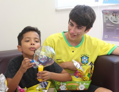 Ação de Páscoa para crianças carentes