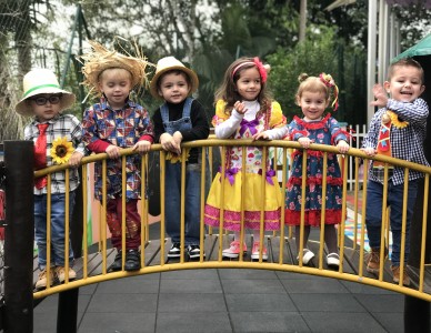 Em clima de festa junina!