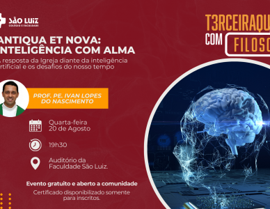 IA  será tema desta edição da Terceira Quarta com Filosofia
