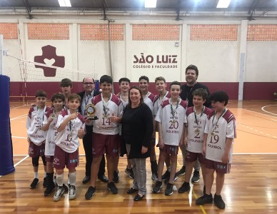 Jogos Escolares: São Luiz conquista o ouro no vôlei mirim