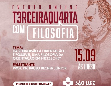 TerceiraQuarta com Filosofia reflete sobre Nietzsche