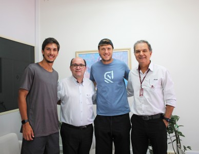 Visita do atleta André Baran