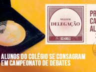 ALUNOS DO COLÉGIO SE CONSAGRAM EM CAMPEONATO DE DEBATES
