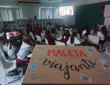 Projeto Maleta Viajante percorre escolas do Brasil